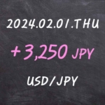 20024.02.01 USD/JPY FX 매매 결과