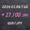 2024.02.06 USD/JPY FX 매매 결과