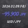 2024.02.09 USD/JPY FX 매매 결과