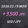 2024.02.19 USD/JPY FX 매매 결과