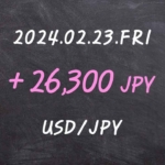 2024.02.23 USD/JPY FX 매매 결과