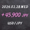 2024.02.28 USD/JPY FX 매매 결과