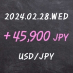 2024.02.28 USD/JPY FX 매매 결과